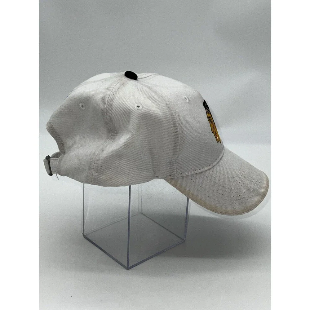Chicago Blackhawks Hockey AT&T Kick 10 White Cotton Baseball Style Trucker Cap